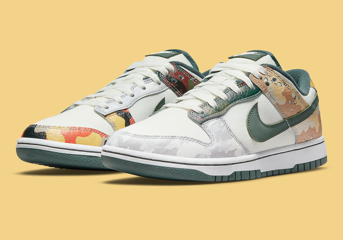 Nike Dunk Low SE Multi Camo DH0957-100 | SneakerNews.com