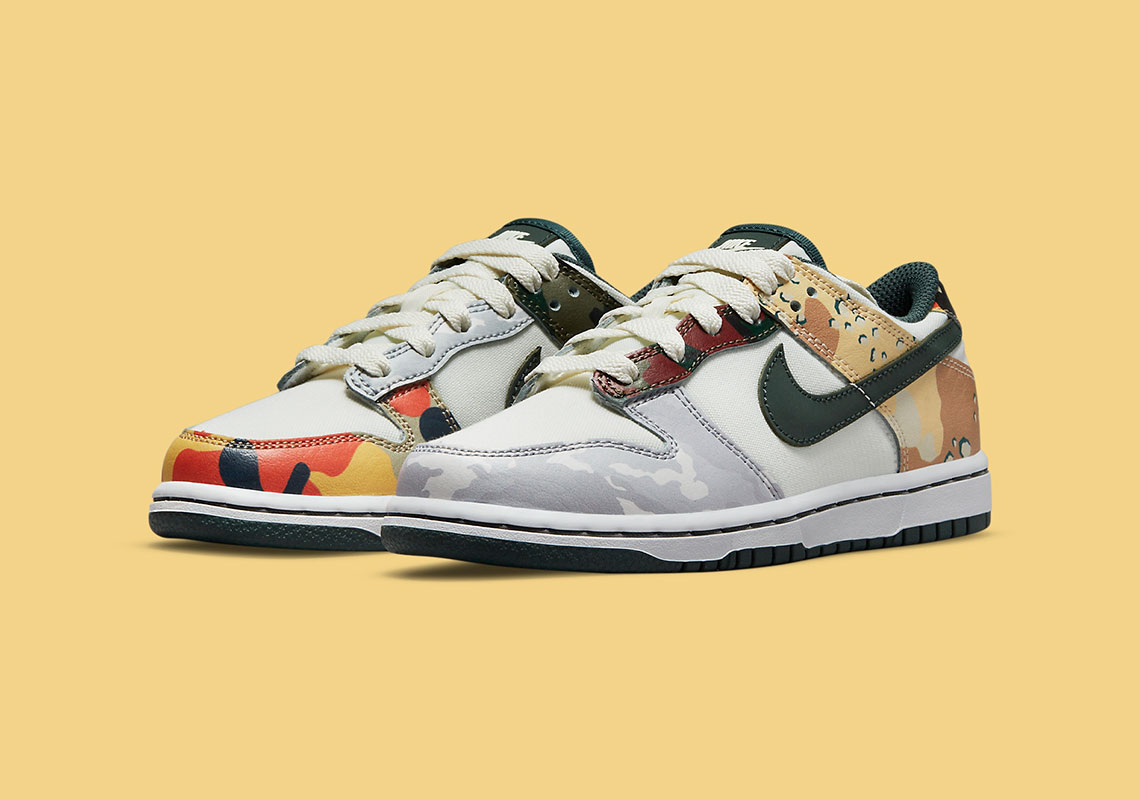 dunk low camo gs