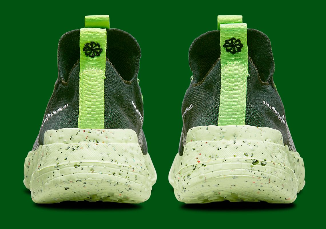 Nike Space Hippie 01 Carbon Green White Electric Green Dj3056 300 1