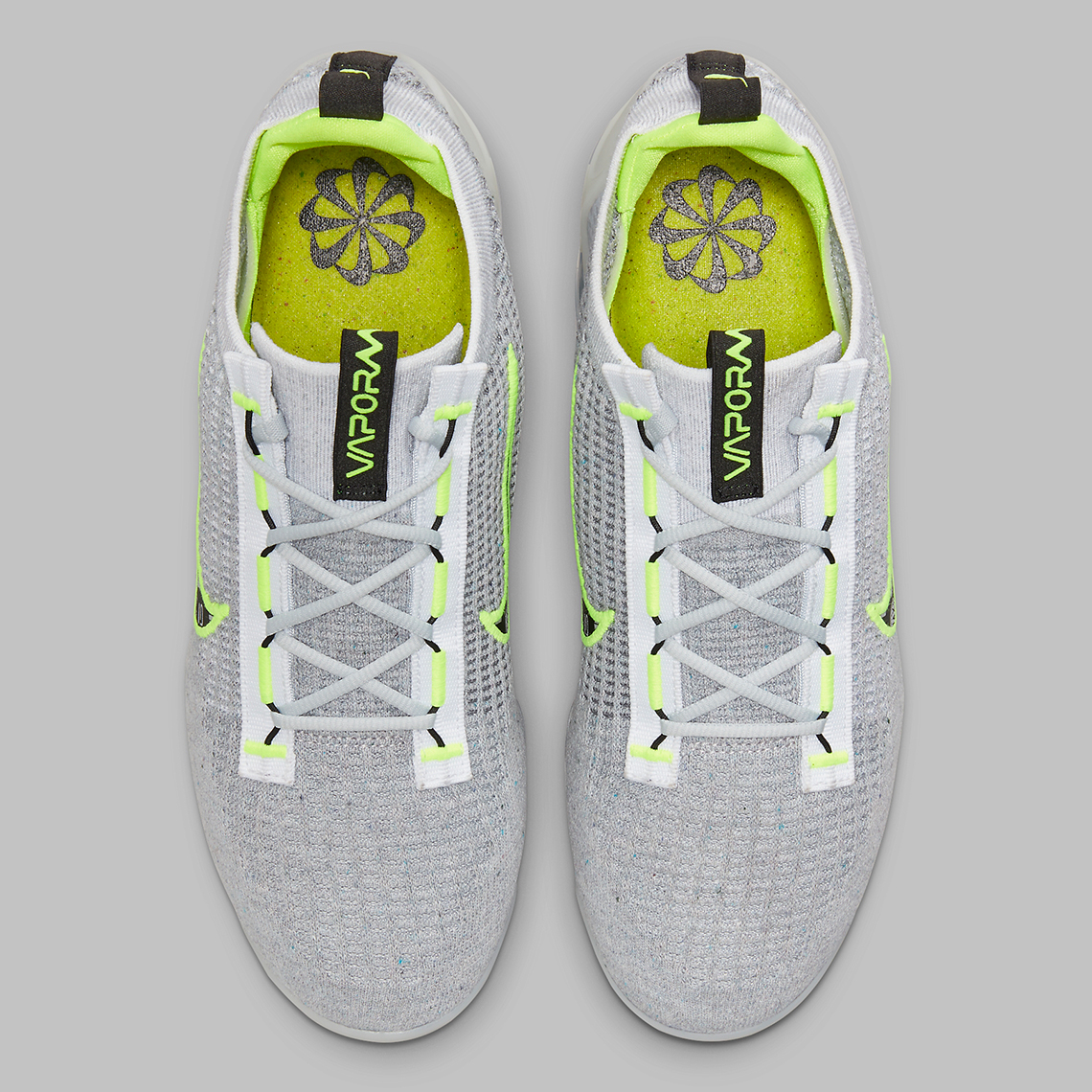 Nike Vapormax Flyknit 2021 Grey Volt Logo Pack Dh4085 001 6
