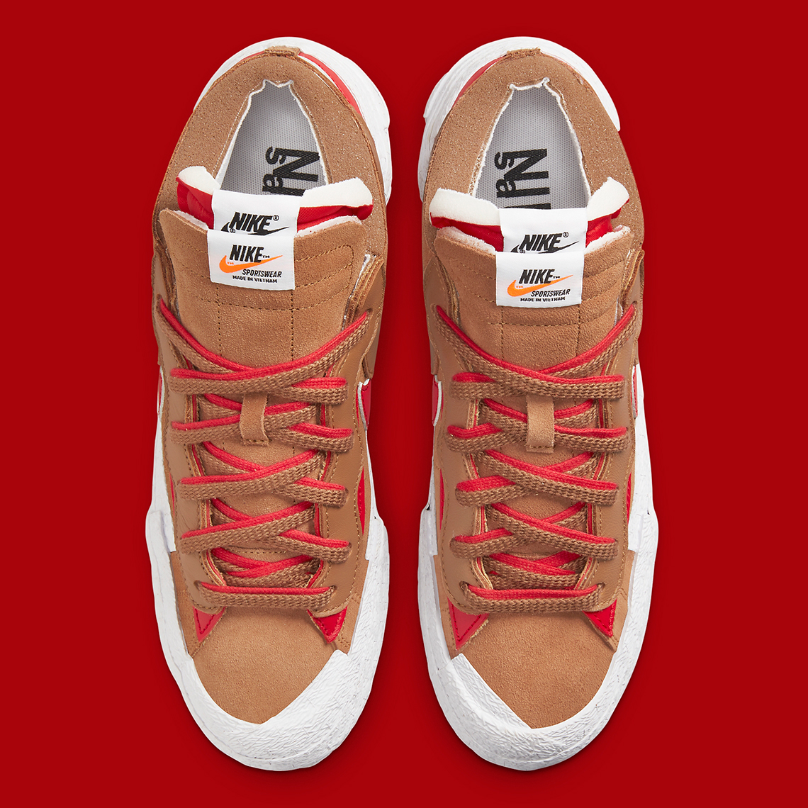 sacai Nike Blazer Low British Tan DD1877-200 Release Date 