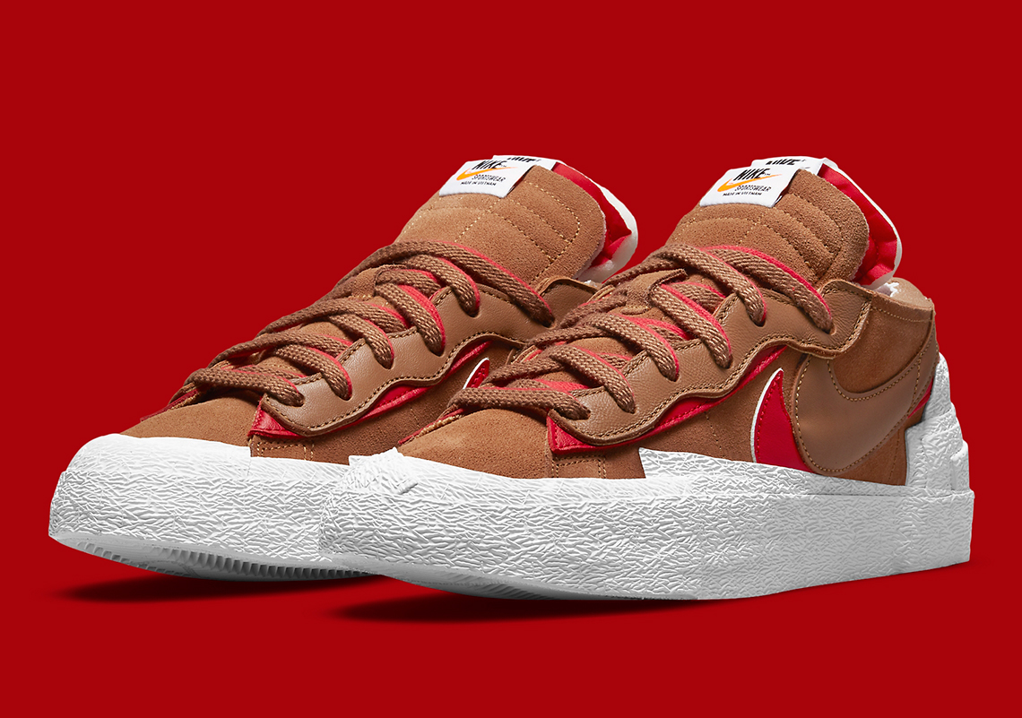 sacai Nike Blazer Low British Tan DD1877-200 Release Date | SneakerNews.com