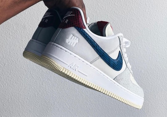 undefeated nike air force 1 low grey blue red 1