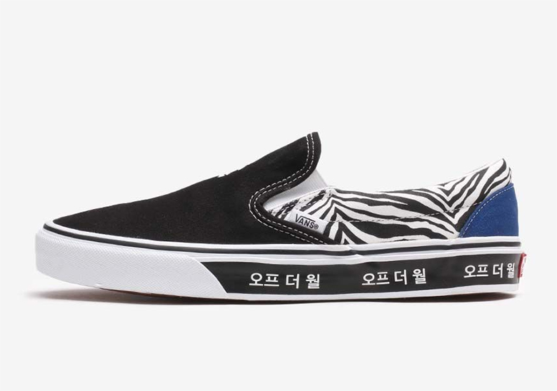 vans slip on korean