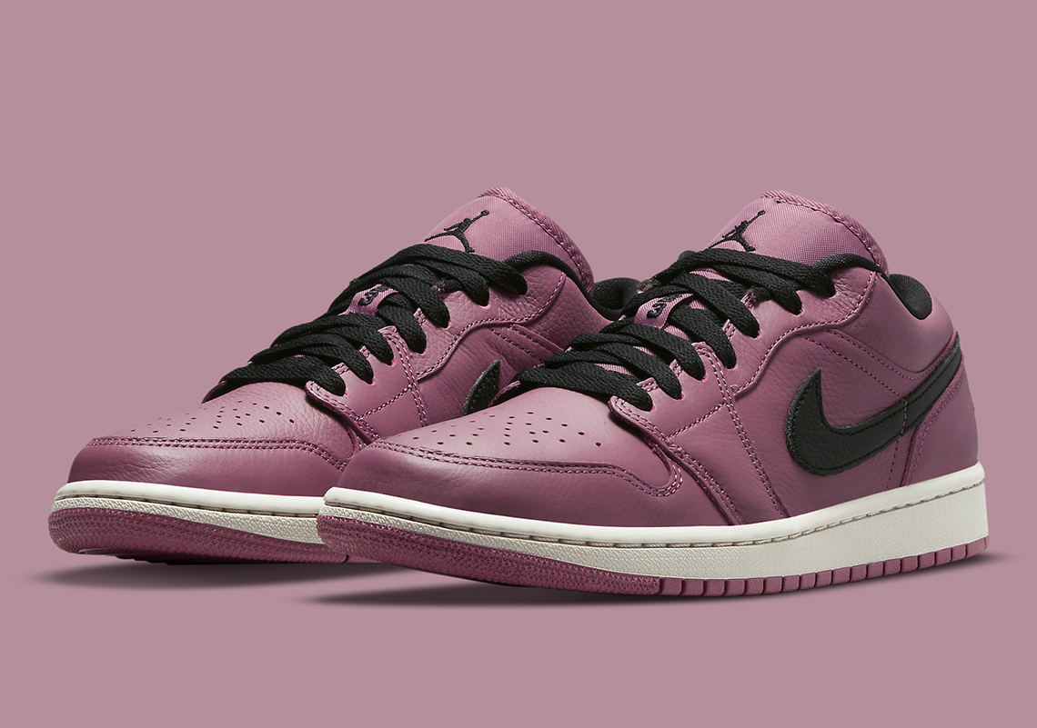 This Air Jordan 1 Low Adds Blacked Out Accents To A Magenta Base
