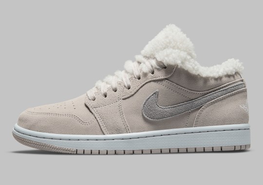 The Air Jordan 1 Low Gears Up For Winter With A “Sherpa Fleece” Set-Up
