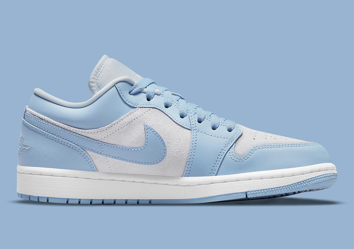 air jordan light blue low