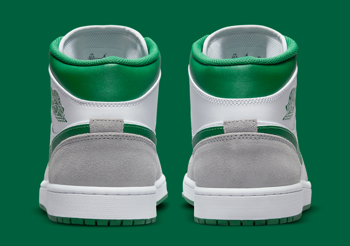 Grey and green clearance jordans