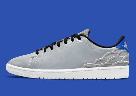 The Air Jordan 1 Centre Court Covers Itself With Silver Reflective Material