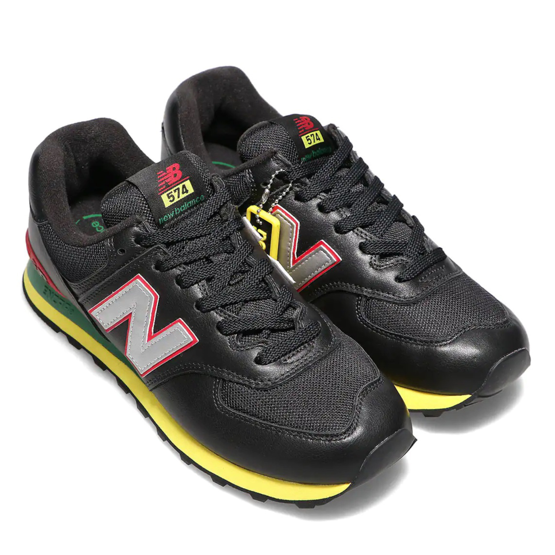 New Balance 574 Black Yellow Red ML574OA2 | SneakerNews.com