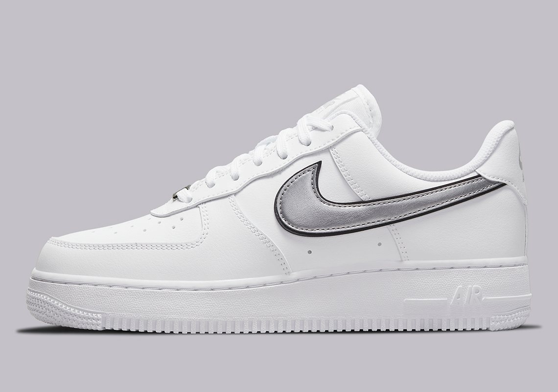 This Nike Air Force 1 Casts Its Swoosh In Silver