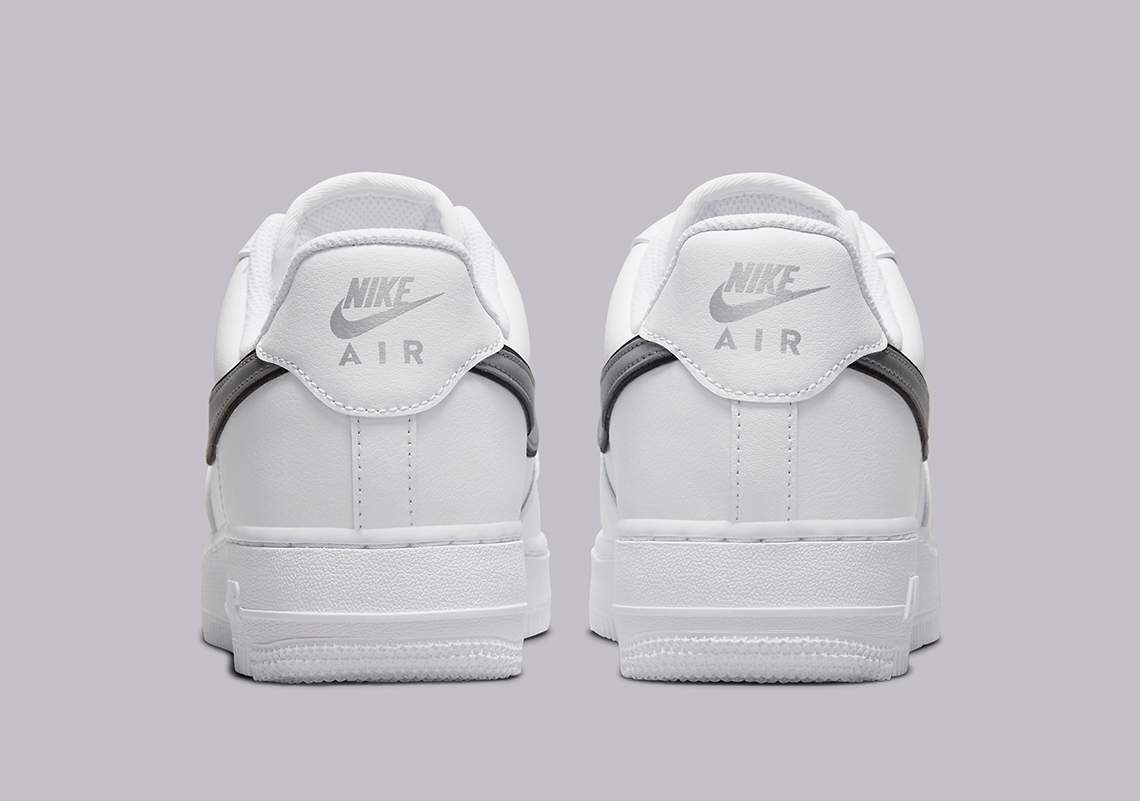Nike Air Force 1 White Metallic Silver Black DD1523-100 | SneakerNews.com