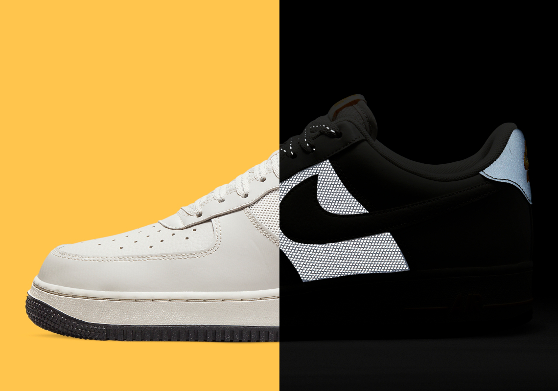 The Nike Air Force 1 Low Appears With Reflective Mid-Foot Panels