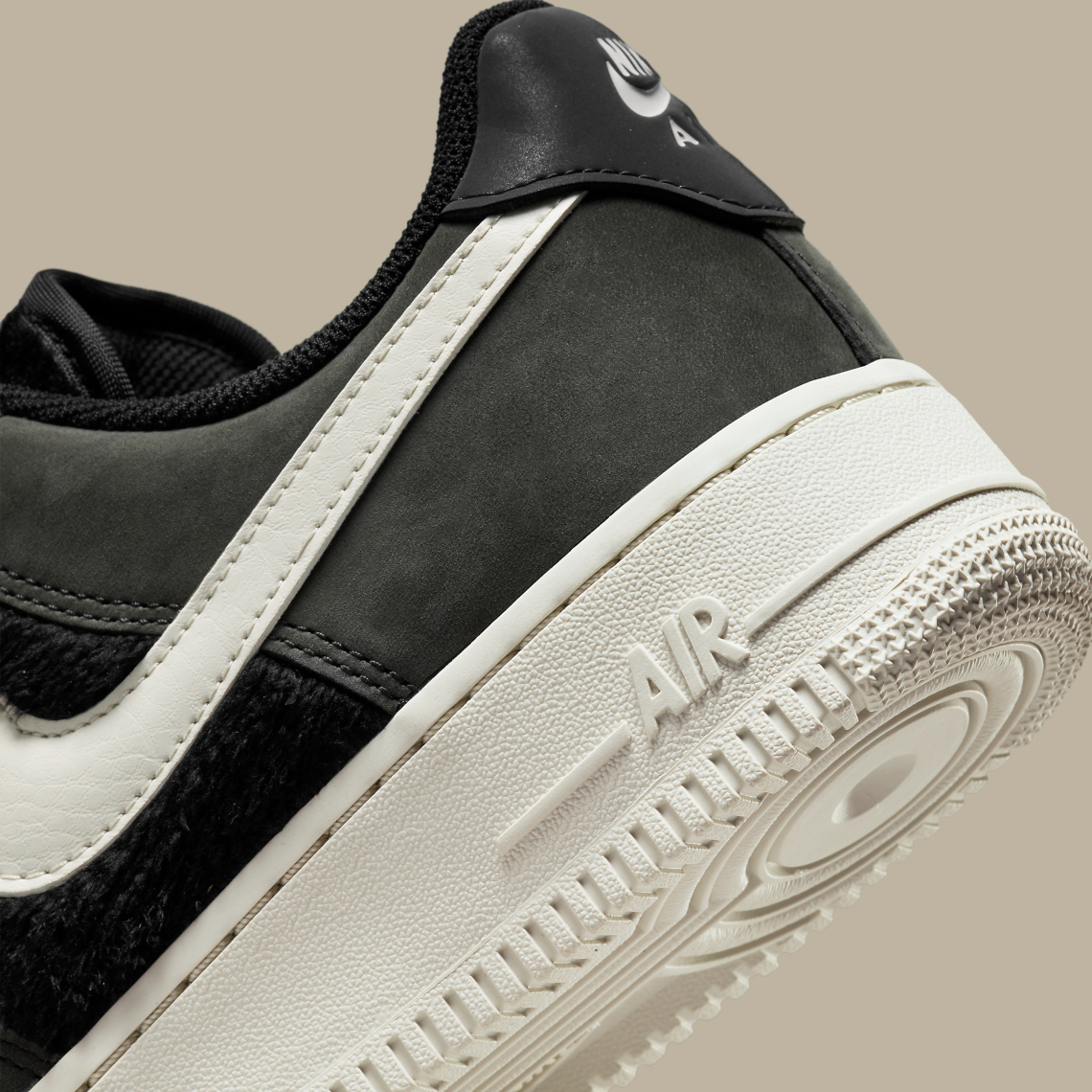 Nike Air Force 1 Low Fur Black Bone DO6714-001 | SneakerNews.com