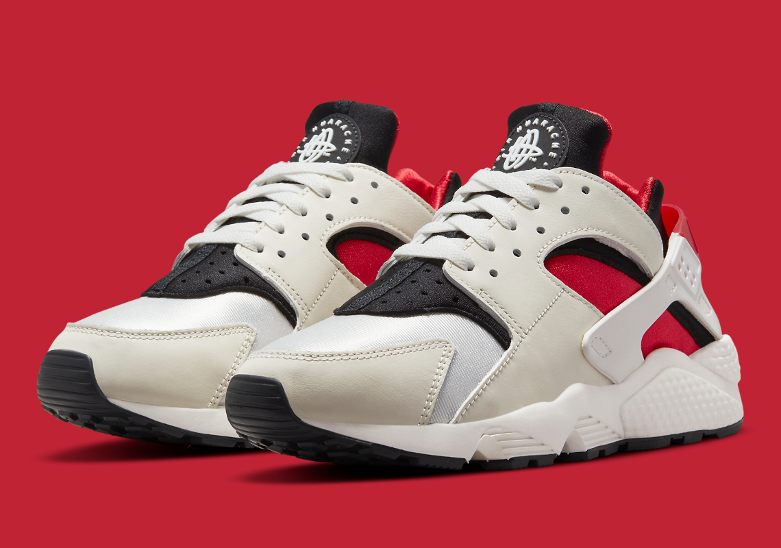 nike huarache red black