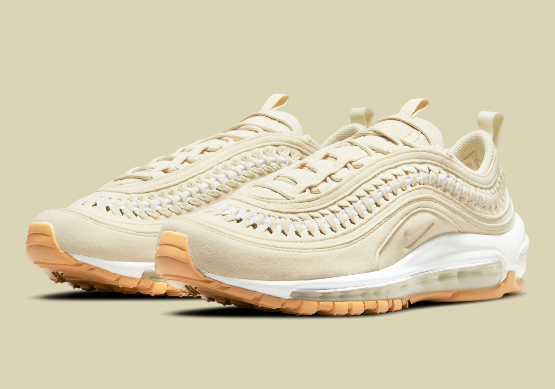 Gum Bottoms Appear On This Muted yellow and black nike shox sale gold star 97 LX Woven