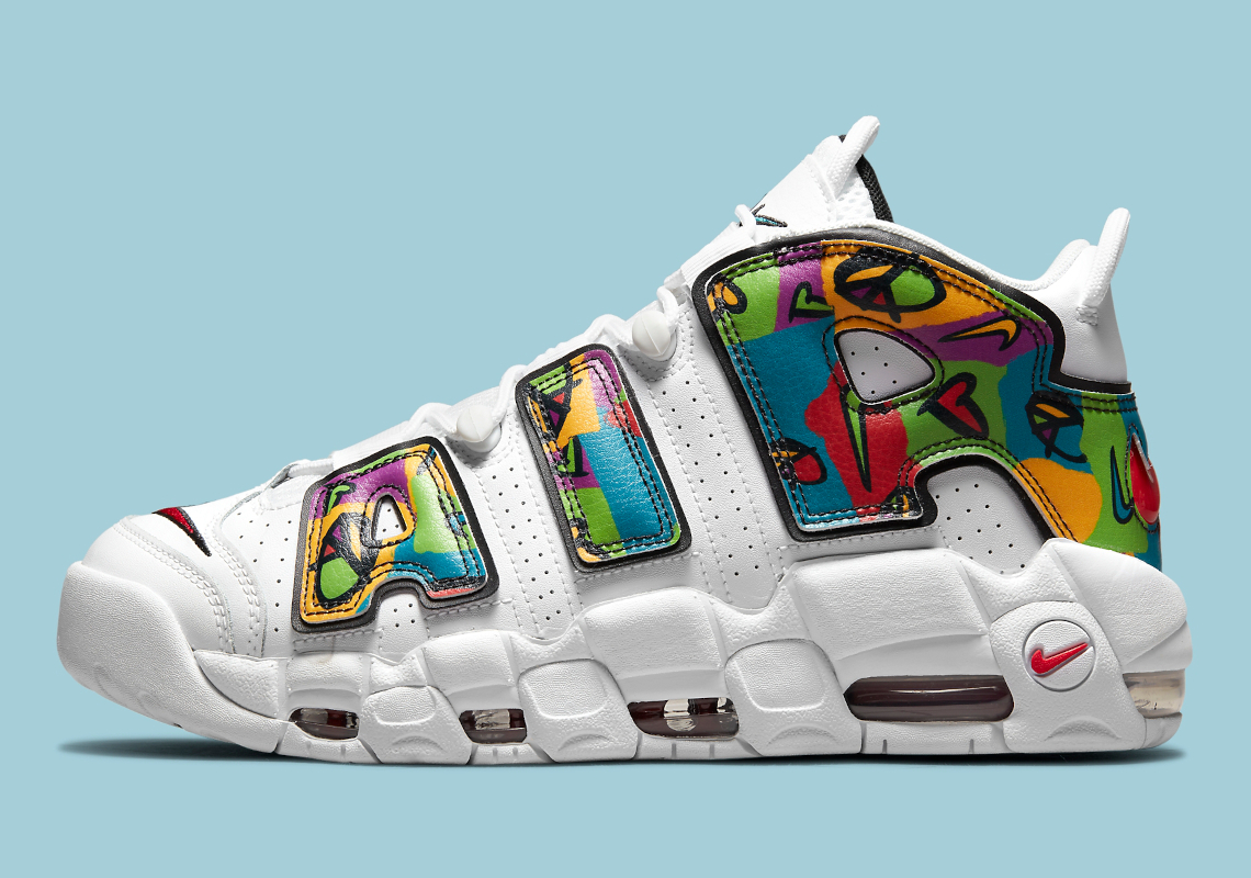 Nike Air More Uptempo Peace Love DM8150-100 | SneakerNews.com