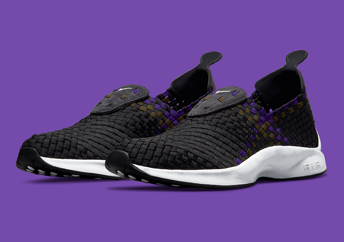 Olive And Purple Threads Add Color To This Upcoming Nike Air Woven