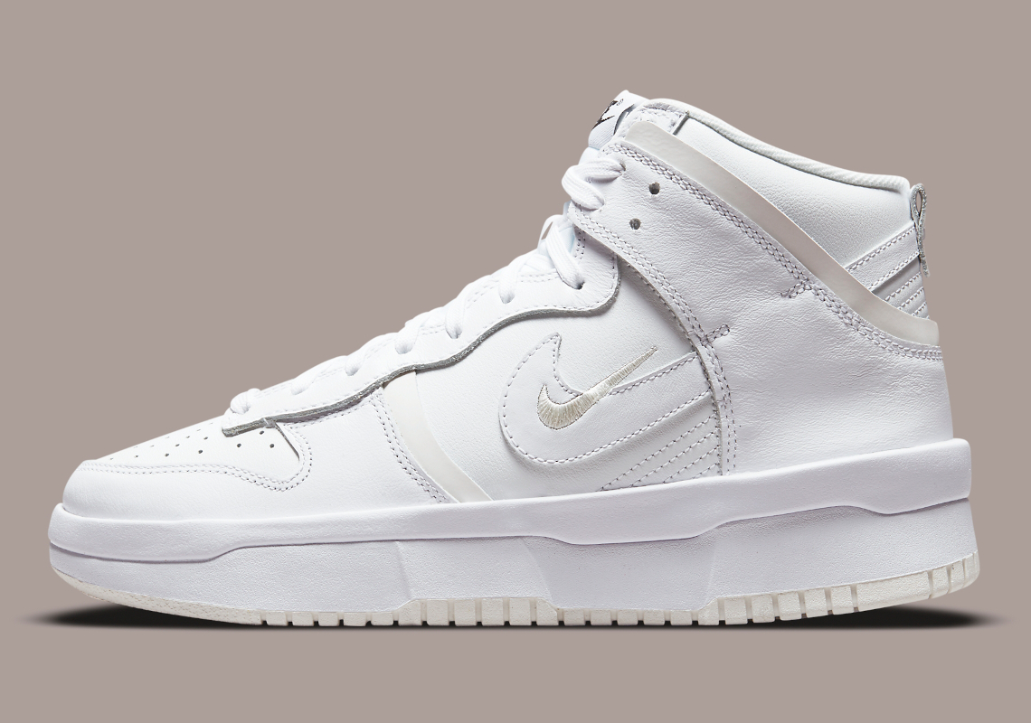 The Nike Dunk High Rebel Adds Cream Shadow Layers To An All-White Upper