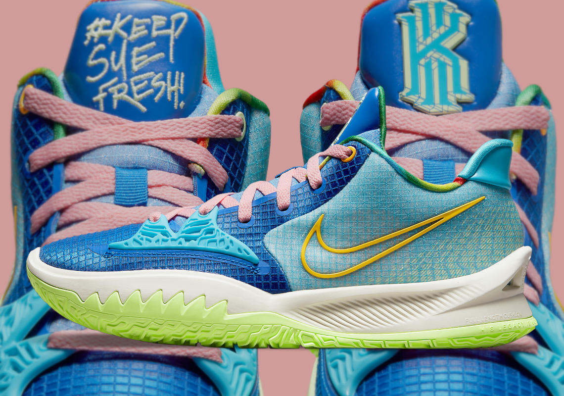 “Laser Blue” Animates The Latest Nike Kyrie Low 4 “#KeepSueFresh”