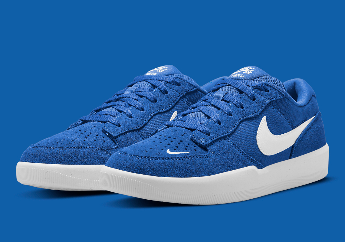 Blue nike store skate shoes