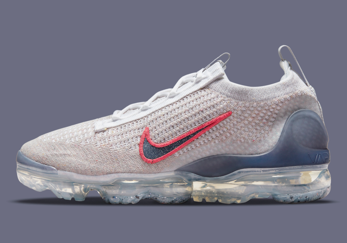 Red Swooshes Animate This Greyscale Nike VaporMax Flyknit 2021