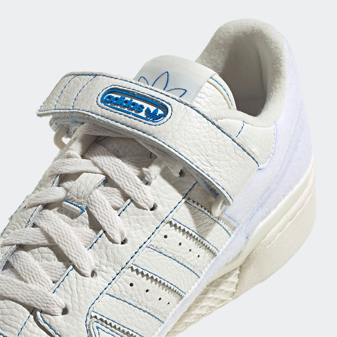 adidas forum low velcro cloud white off white blue bird GX1018 9