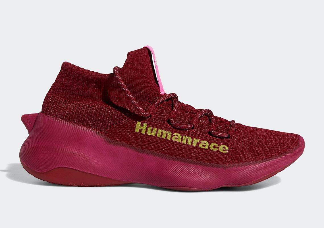 Pharrells Adidas Humanrace Sičhona Burgundy