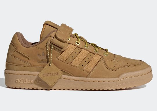 atmos and adidas Get Autumn-Ready With The adidas Forum Low “Wheat”