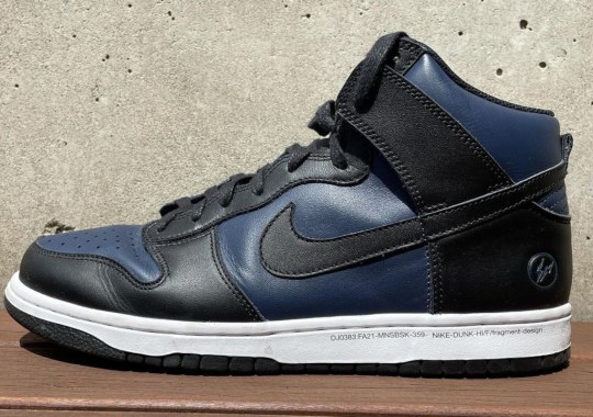 Hiroshi Fujiwara Teases New Black And Navy fragment design x Nike Dunk High