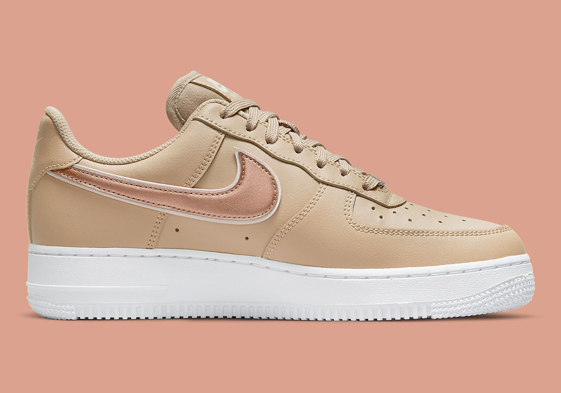 Pink metallic discount air force 1