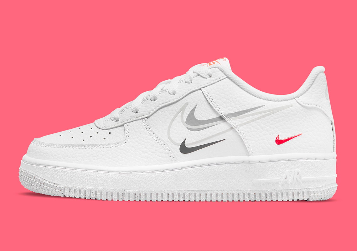Nike Air Force 1 Gs Multi Swoosh Infrared Do6486 100 7
