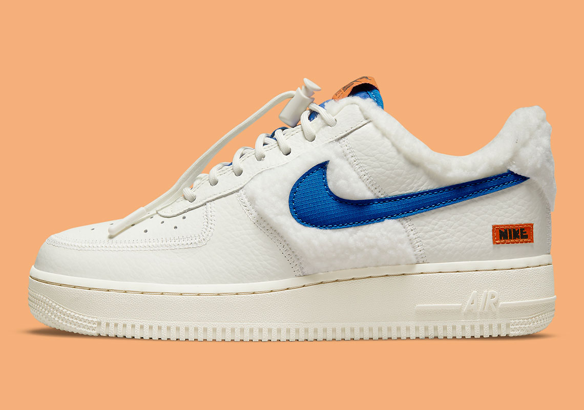 white blue and orange air force 1