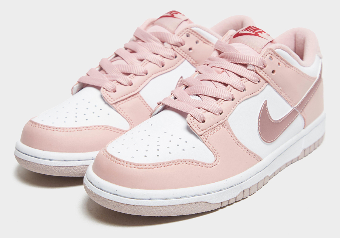 Nike Dunk Low GS Terciopelo Rosa Fullreggaetonrd Com   Nike Dunk Low Gs Pink Velvet 2 