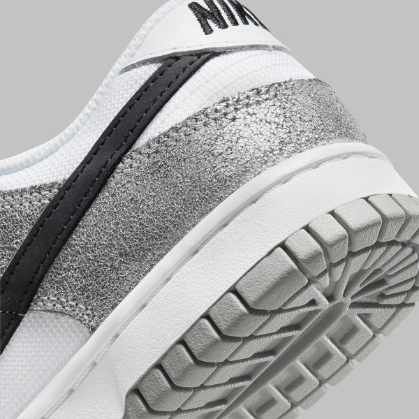 Nike Dunk Low Cracked Leather Silver Black White DO5882-001 ...