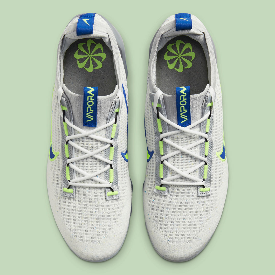 Nike Vapormax Flyknit 2021 Grey Blue Volt Dc9394 100 2