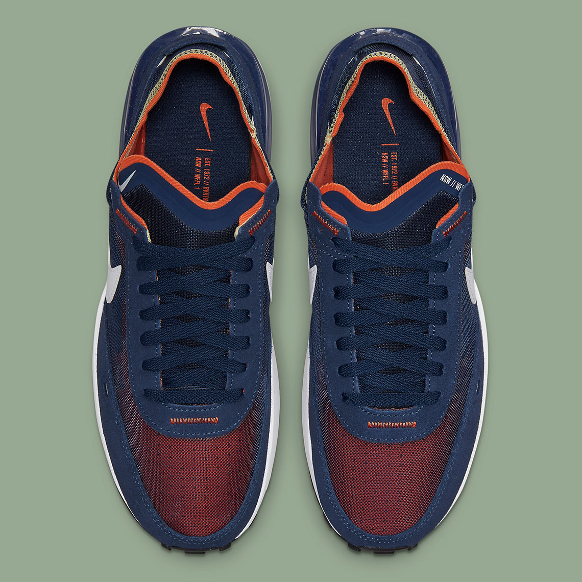 nike waffle navy