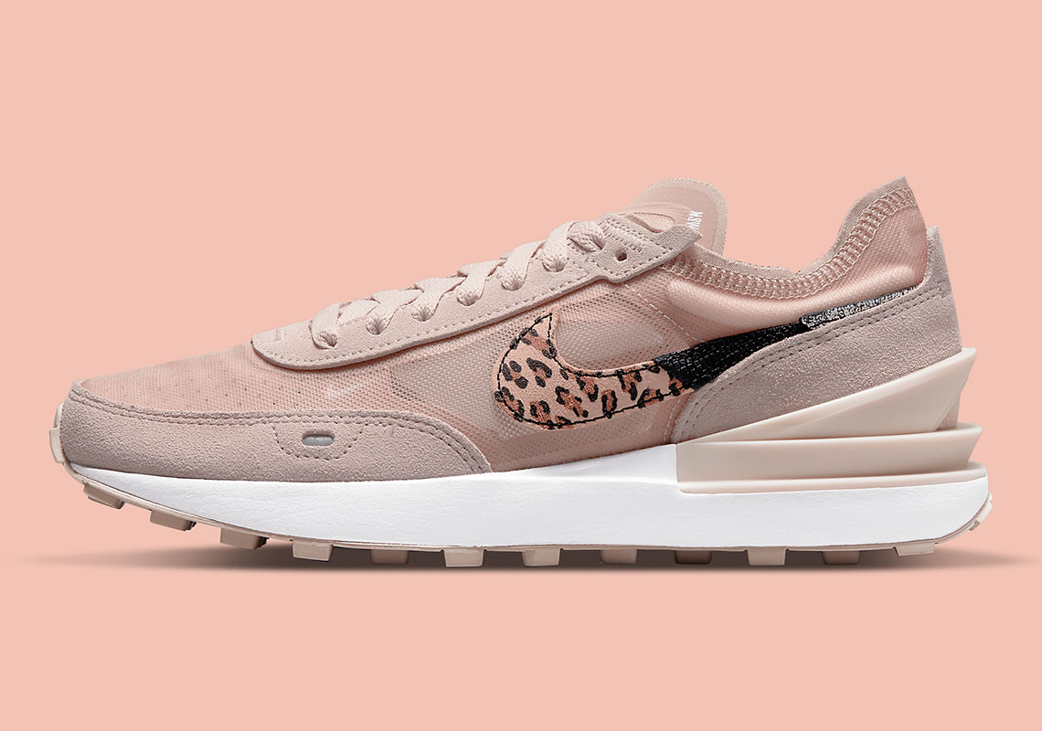 Pink store leopard nikes