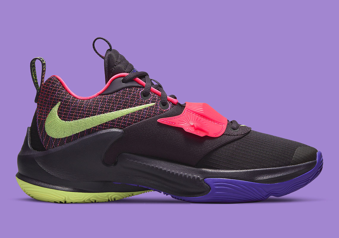 Nike Zoom Freak 3 Green Pink Purple Da0694 500 6