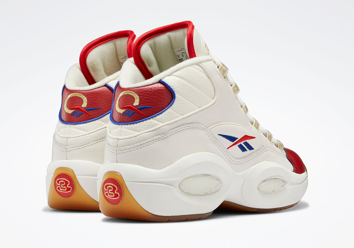 Reebok Question Mid Red Gold Blue GZ7099 | SneakerNews.com