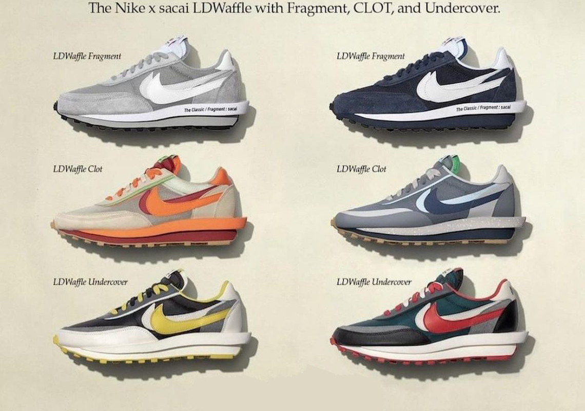 sacai CLOT fragment UNDERCOVER Nike LDWaffle | SneakerNews.com