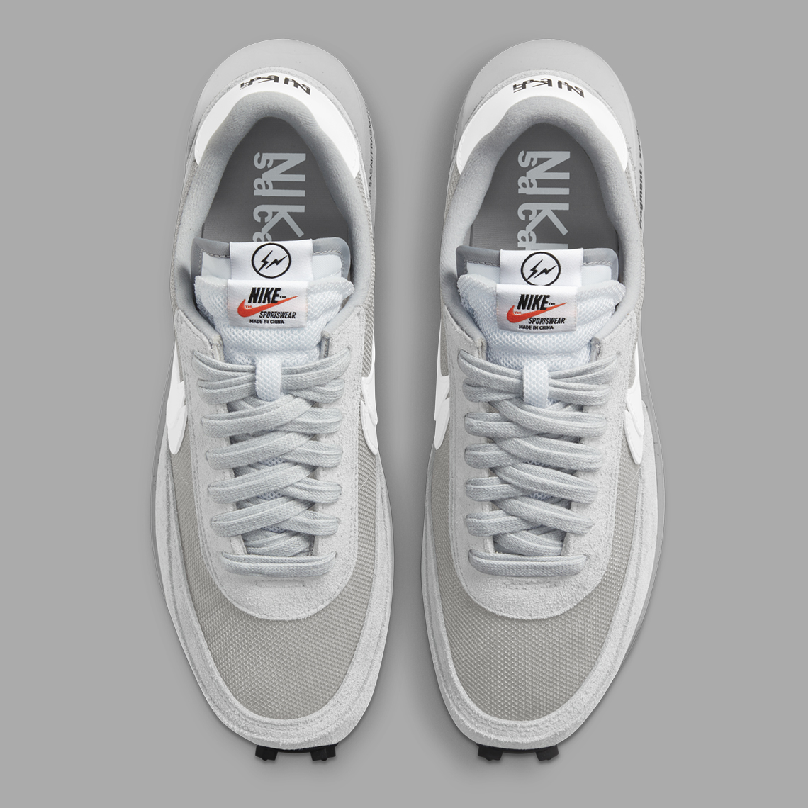 fragment sacai Nike frag sacai LDWaffle Grey DH2684-001 | SneakerNews.com