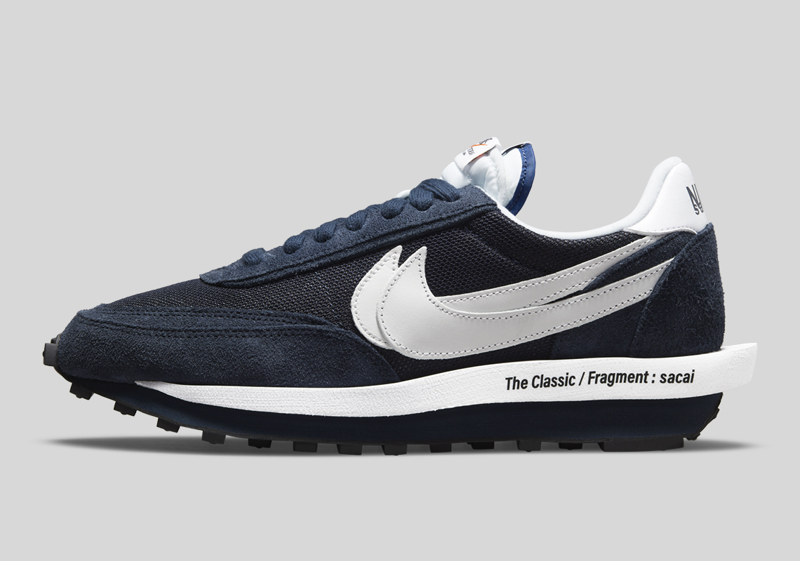 新品 NIKE×Sacai×Fragment LDWaffle サカイ ネイビー-