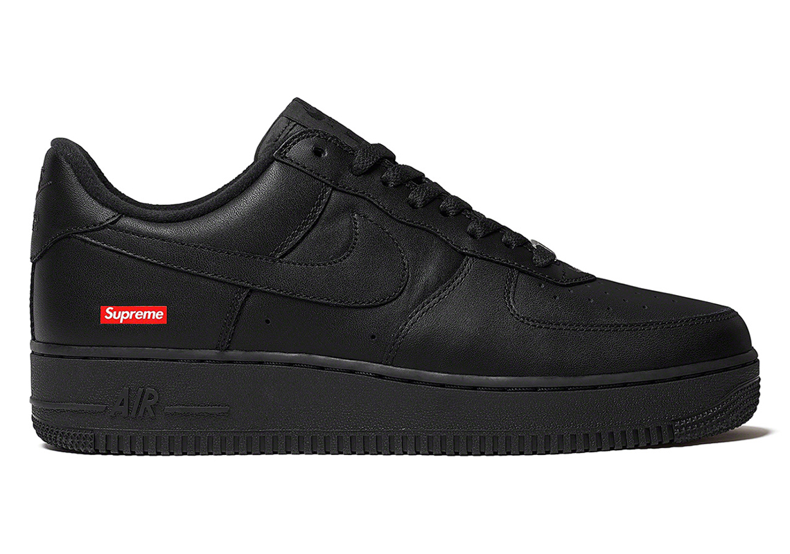 Supreme Nike Air Force 1 Low Black Release Date 2021