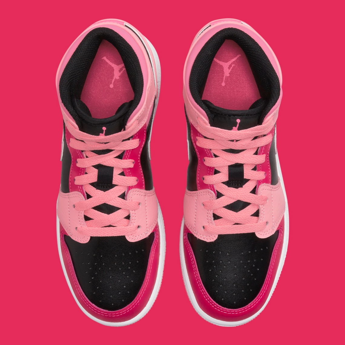 Air Jordan 1 Mid GS Coral Chalk Pink 554725-662 | SneakerNews.com