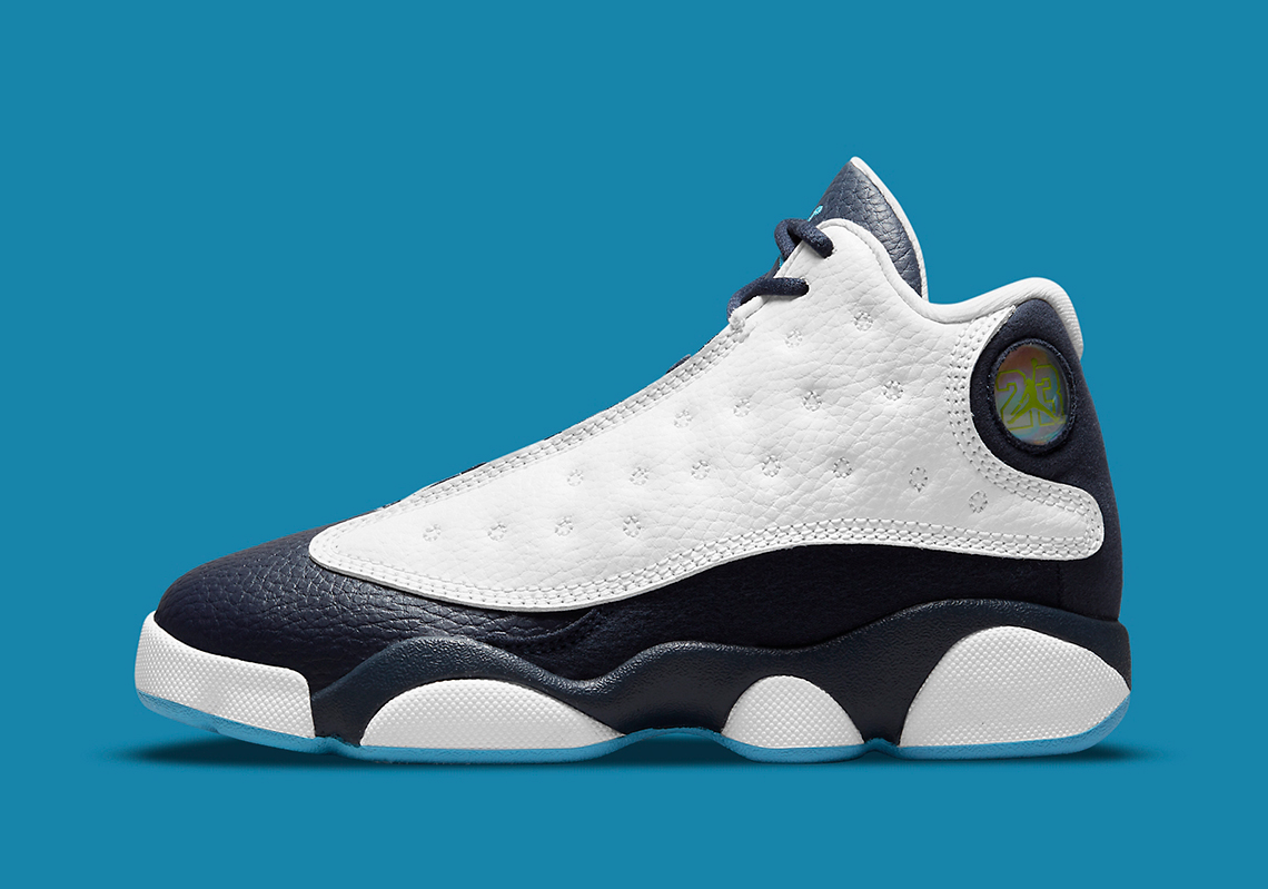 teal and white jordans 13