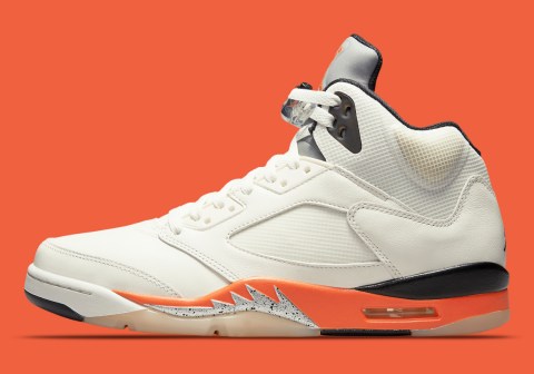 Air Jordan 5 Sail Orange Blazer DC1060-100 Release | SneakerNews.com