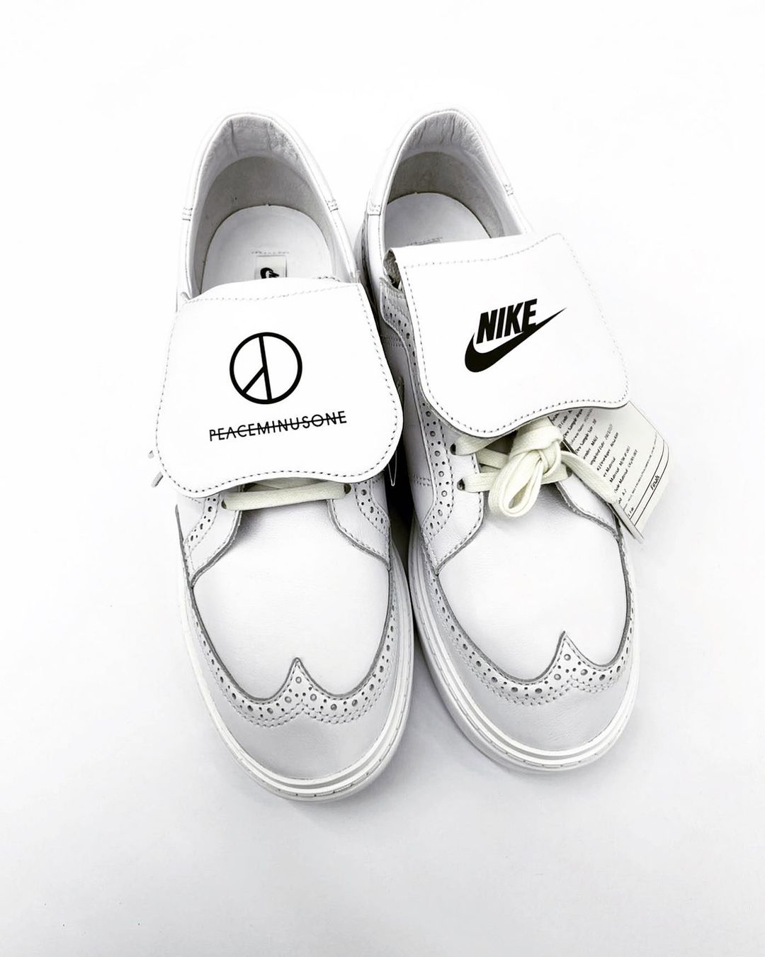 G-Dragon PEACEMINUSONE Nike Brogue Wing-tip Golf Shoe 