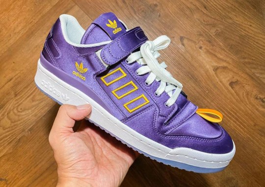 Kasina Covers Their adidas price Forum Low Collaboration In Purple And Gold