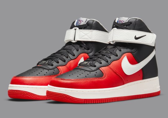 The NBA’s 75th Anniversary Collection Includes A Nike Air Force 1 High In “Chile Red”